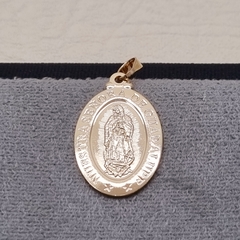 DIJE NUESTRA SEÑORA DE GUADALUPE GRANDE ORO LAMINADO 18K