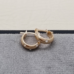 CANDONGA 13MM 4 CIRCONES ORO LAMINADO 18K