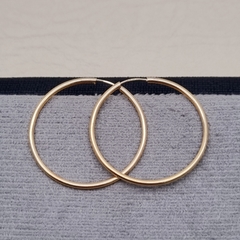 CANDONGA LISA 3.5CM ORO LAMINADO 18K