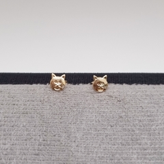TOPO GATO PQÑ ORO LAMINADO 18K