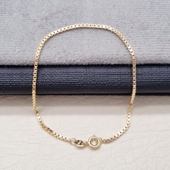 PULSERA VENECIANA SEMI GRUESA ORO LAMINADO 18K