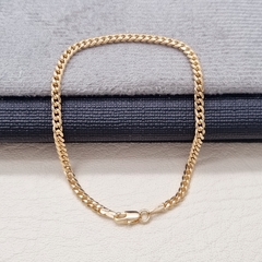 PULSERA ESLABON CUBANO ORO LAMINADO 18K