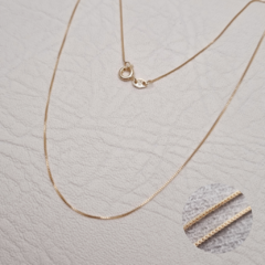 TEJIDO VENECIANA DELGADA ORO LAMINADO 18K