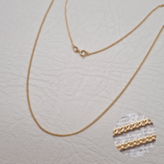 CADENA CUBANITA ORO LAMINADO 18K