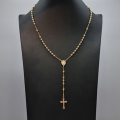 ROSARIO VIRGEN MILAGROSA BALIN 4MM ORO LAMINADO 18K