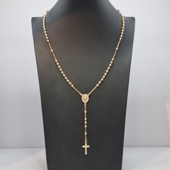 ROSARIO VIRGEN MILAGROSA BALIN 4MM ORO LAMINADO 18K