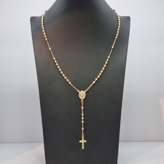 ROSARIO VIRGEN MILAGROSA BALIN 4.5MM ORO LAMINADO 18K