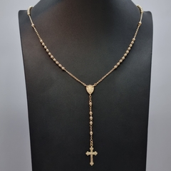 ROSARIO VIRGEN MILAGROSA BALIN 4MM ORO LAMINADO 18K