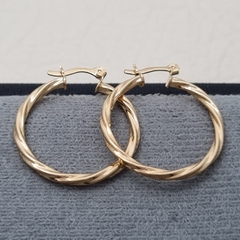 CANDONGA ESPIRAL GRANDE ORO LAMINADO 18K - comprar online