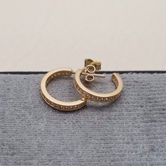 1/2 CANDONGA MICROCIRCON ORO LAMINADO 18K