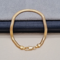 PULSERA SERPIENTE ORO LAMINADO 18K