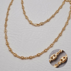 CADENA GUCCI 6X4MM ORO LAMINADO 18K