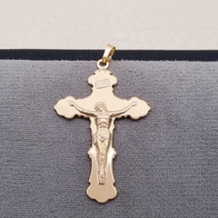 DIJE CRISTO PLANO L ORO LAMINADO 18K