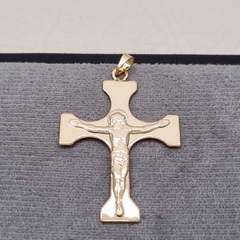 DIJE CRISTO PLANO M ORO LAMINADO 18K