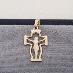 DIJE CRISTO CALADO ORO LAMINADO 18K