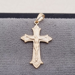 DIJE CRISTO PUNTAS DIAMANTE ORO LAMINADO 18K