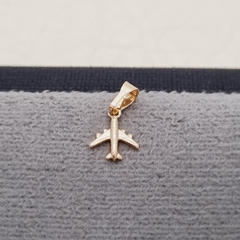 DIJE AVION XS ORO LAMINADO 18K
