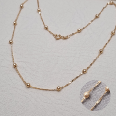 TEJIDO ESPEJO BALIN 4MM ORO LAMINADO 18K