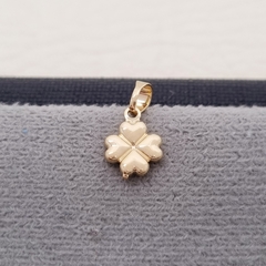DIJE TREBOL 4 HOJAS ORO LAMINADO 18K