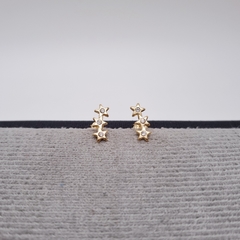 TOPO PIEDRA 3 ESTRELLAS ORO LAMINADO 18K