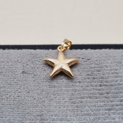 DIJE ESTRELLA BOMBACHA DELGADA ORO LAMINADO 18K