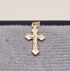 DIJE CRISTO MINI TROQUELADO ORO LAMINADO 18K