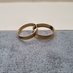 ARGOLLA ABANICO ORO LAMINADO 18K