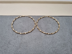CANDONGA ENTORCHADA 50MM ORO LAMINADO 18K