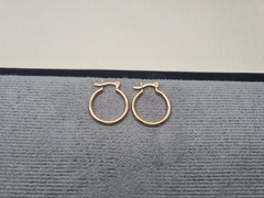 CANDONGA LISA REDONDA 20MM ORO LAMINADO 18K - comprar online