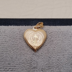 DIJE CORAZON POPOCHO SAN BENITO ORO LAMINADO 18K