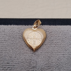 DIJE CORAZON POPOCHO SAN BENITO ORO LAMINADO 18K - comprar online
