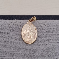 DIJE MEDALLA MILAGROSA RELIEVE ORO LAMINADO 18K