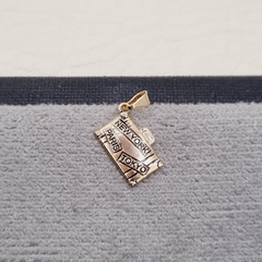 DIJE MALETA VIAJE ORO LAMINADO 18K