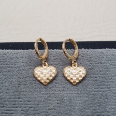 CANDONGA CORAZON TROQUELADO ORO LAMINADO 18K
