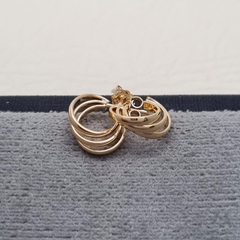 CANDONGA TRES LINEAS ORO LAMINADO 18K