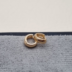 CANDONGA LISA ANCHA 0.8MM ORO LAMINADO 18K