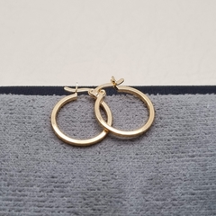 CANDONGA LISA PLANA ORO LAMINADO 18K