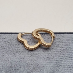 CANDONGA CORAZON CIRCON ORO LAMINADO 18K