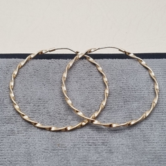 CANDONGA ENTORCHADA 60MM ORO LAMINADO 18K