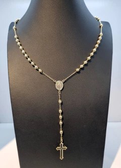 ROSARIO VIRGEN MILAGROSA BALIN #5 ORO LAMINADO 18K