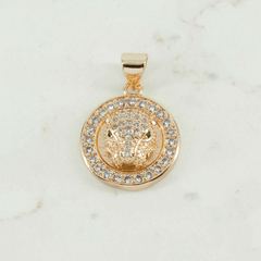 DIJE CARTIER LEOPARDO ORO LAMINADO 18K