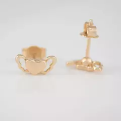 TOPO CORAZON ALAS ORO LAMINADO 18K - comprar online