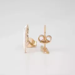 TOPO PLUMA ORO LAMINADO 18K - comprar online