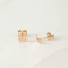 TOPO MARIPOSA LISO ORO LAMINADO 18K - comprar online