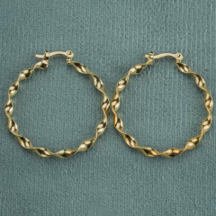 CANDONGA ENTORCHADA 35MM ORO LAMINADO 18K