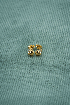 TOPO PIEDRA CORAZON ORO LAMINADO 18K - comprar online
