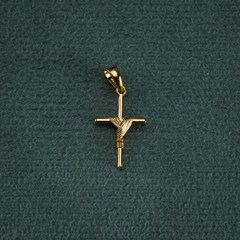 DIJE CRUZ SABANA SANTA PEQUEÑA ORO LAMINADO 18K