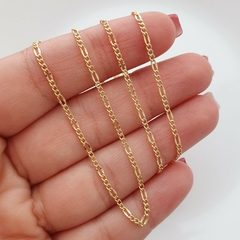 CADENA CARTIER ALARGADA 1MM 45CM ORO LAMINADO 18K