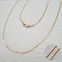 TEJIDO ESCALERA DELGADA ORO LAMINADO 18K