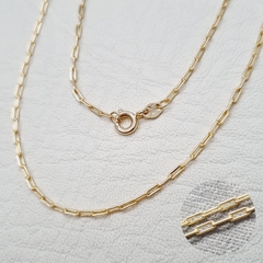 TEJIDO ESLABONADO ORO LAMINADO 18K
